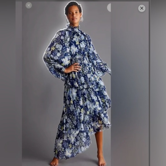 ELLIATT Astrid floral, long sleeve midi dress - Picture 10 of 10